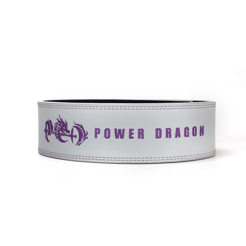 PD 10mm Cow Leather Embroidery Powerlifting Belt Weightlifting Powerlifting Lever Belt Gym Lifting Belts