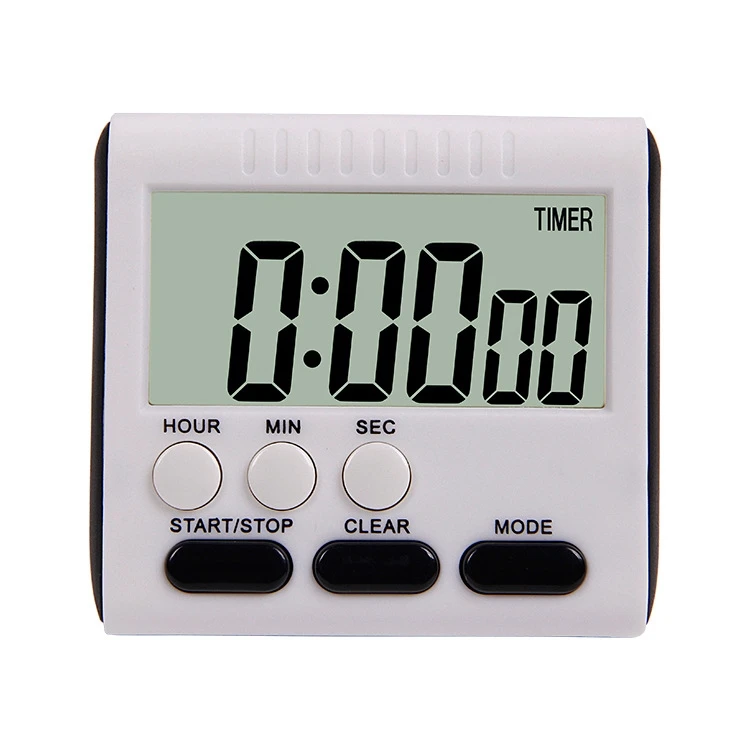 

Wholesale Kitchen Timer 24 Hours Digital Alarm Clock LCD Screen Magnetic Backing for Cooking Baking