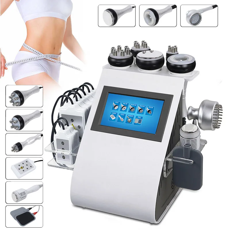 

2021 Newest 40K Utra sound 9 in 1 Cavitation Machine Body Contouring Skin Tightening Laser Machine Body Slimming Machine