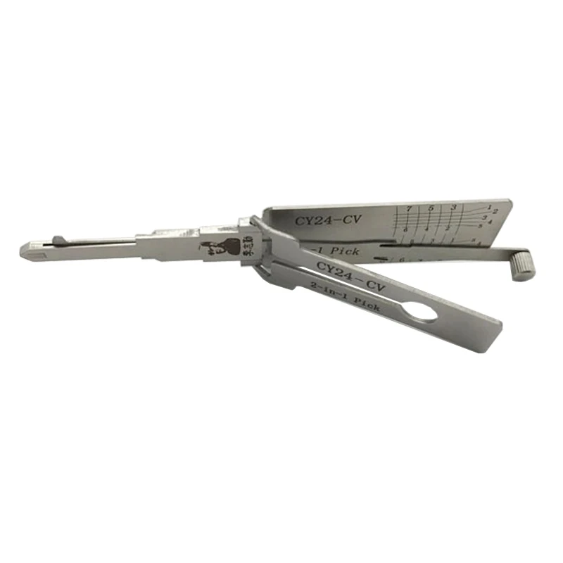 

Lishi Key Reader auto tools CY24 lock pick and decoder/car key decoder/locksmith tool for Chrysler, Silver