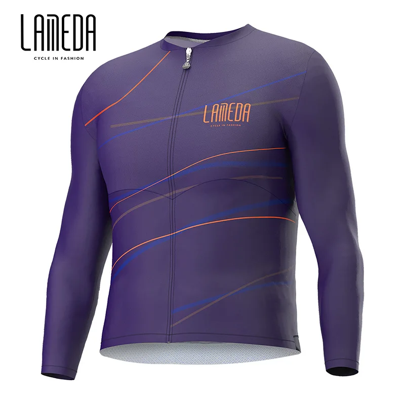 

LAMEDA Sweat Wicking Over 200kgs Mens Biking Wear Long Sleeve MTB Cycling Jersey