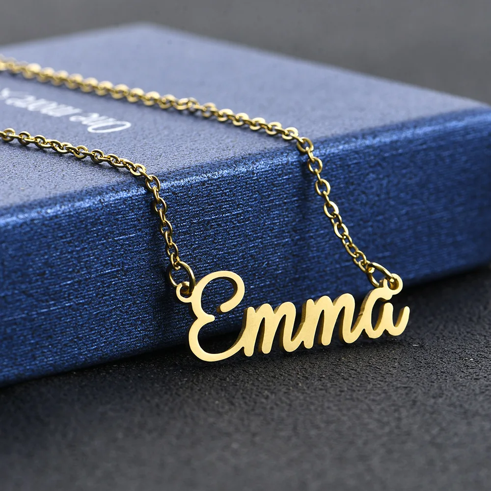 

30 names cursive letter necklace Emma Angel Amber name necklace personalised custom name necklace jewelry
