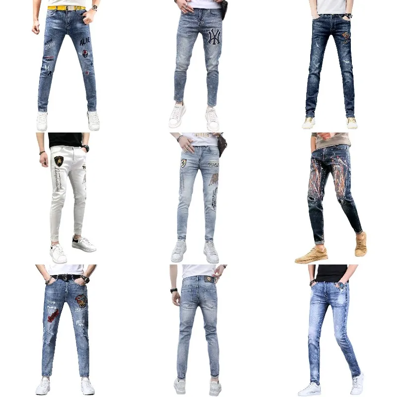 

High quality new style men's jeans clothes China manufacturing factory low price wholesale men's clothing