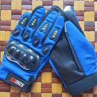 

Deep Blue Color Breathable Touch Screen Racing Motorcycle Glove