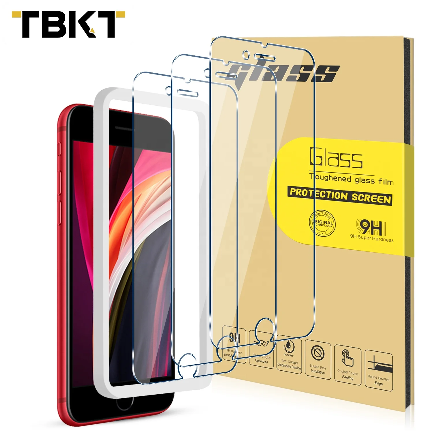 

9h Screen protector for iphone SES 3D Screen Glass 0.33mm Tempered Glass Janpan+AB Glue