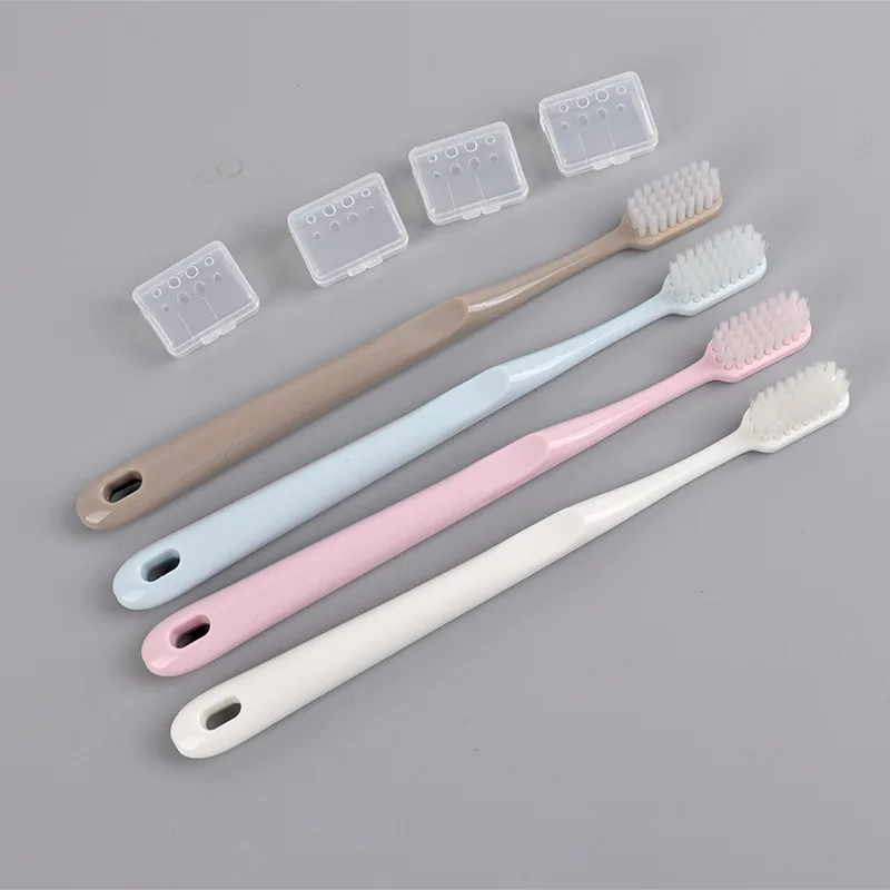 

4pcs Macaron Adult Soft Toothbrush Family Toothbrush