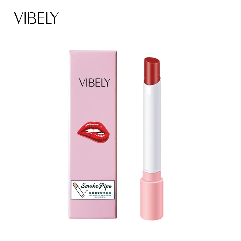 

Cigarette designs lipstick cosmetic matte smoke tube lipstick for wholesale