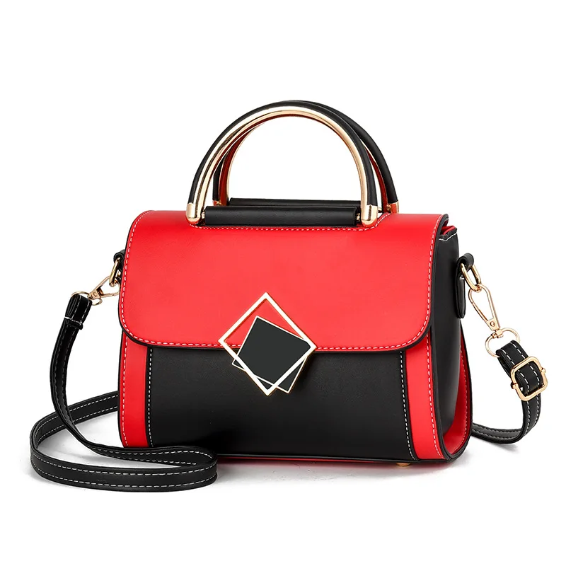 

TD1169 2019 fashion collision color female luxury designer PU hamdbag for women tote handbag