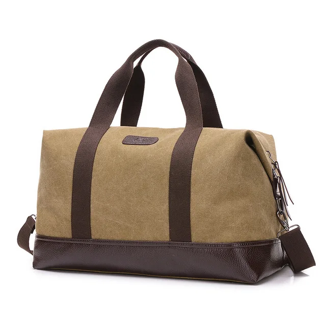 

Custom Vintage Men Canvas Duffle Bag Large Style Travel Duffle Bag