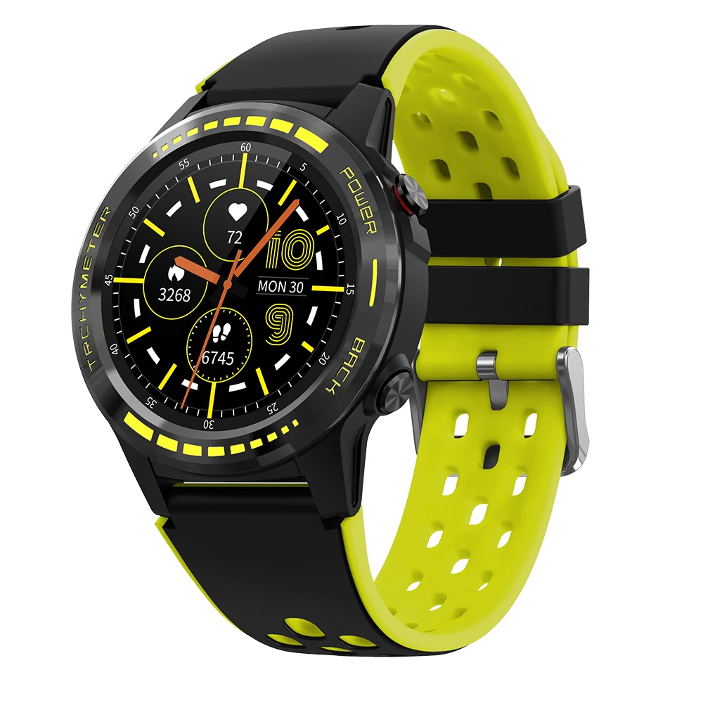 

GPS Sports Smartwatch Smartsport watch Ip67 Waterproof Dynamic Heart Rate M7 Smartwatch Temperature Sports GPS Smart Watch, Blue/black/yellow