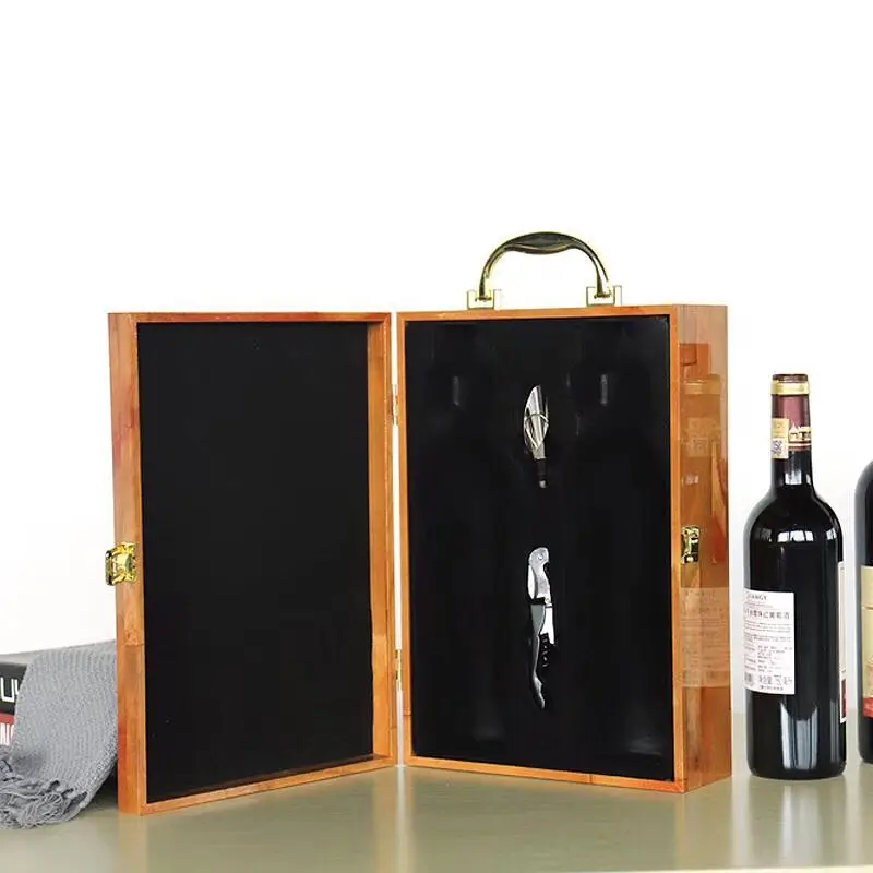 Set Sommelier Per Vino Con Scatola Di Legno | Cavatappi, Decanter E Accessori | Idea Regalo Elegante - Foto 2