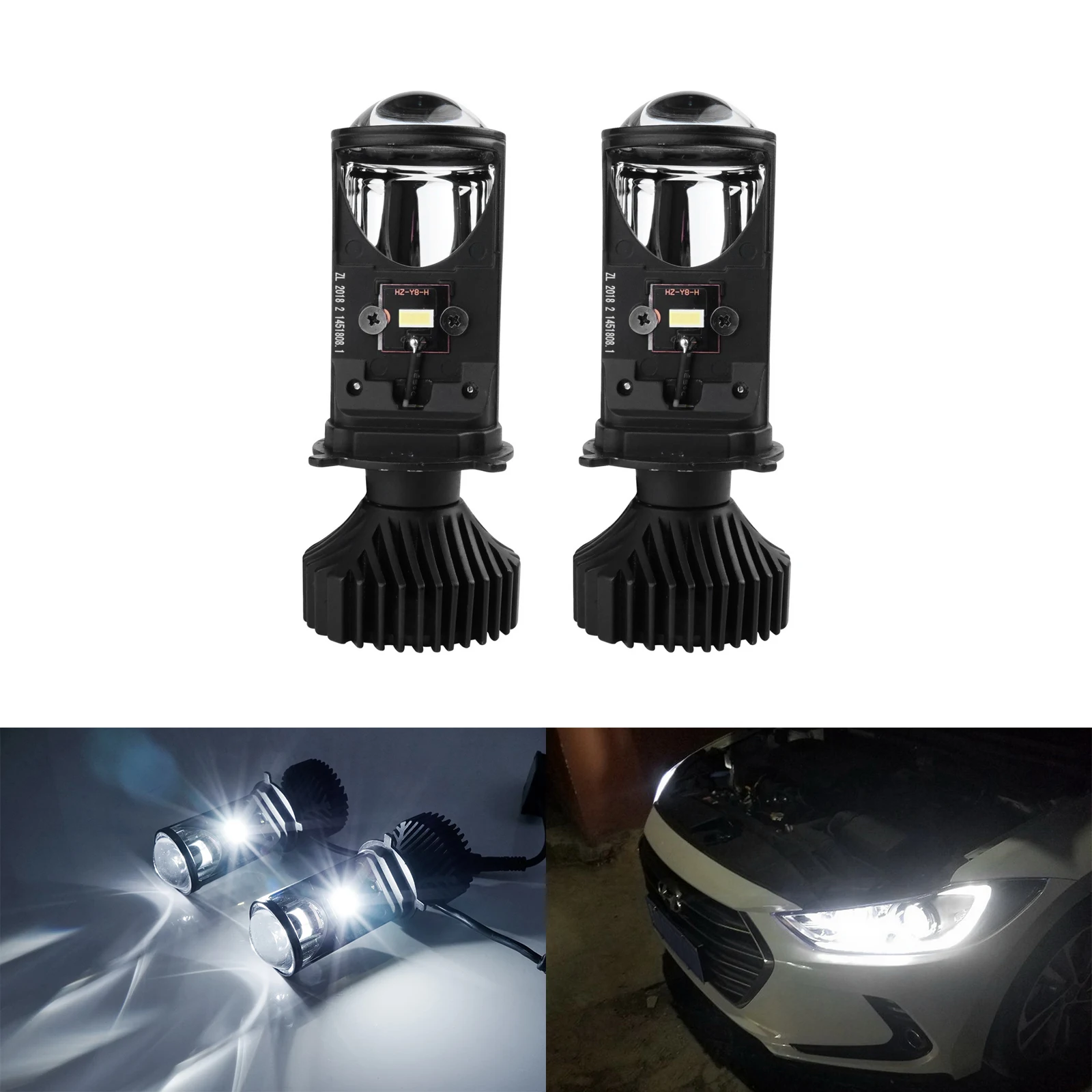 

Super bright motorcycle light led headlight bulb y6d y6s y6h y6 led mini lens projector h4