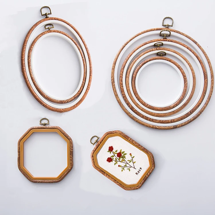 

Custom Mini Embroidery Hoop ABS Handicraft Kit Embroidery Frame Kits