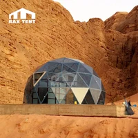 

China manufacturer yurt tent aluminum glass dome tent glass dome house for family resort and hotel in Jordan desert best sale