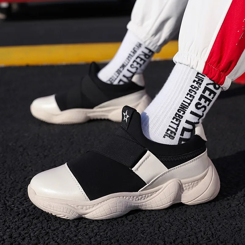 

1 pair new fashion design brand men's chunky shoes red sneaker chunky heels thick sole shoes casual dad shoes mens