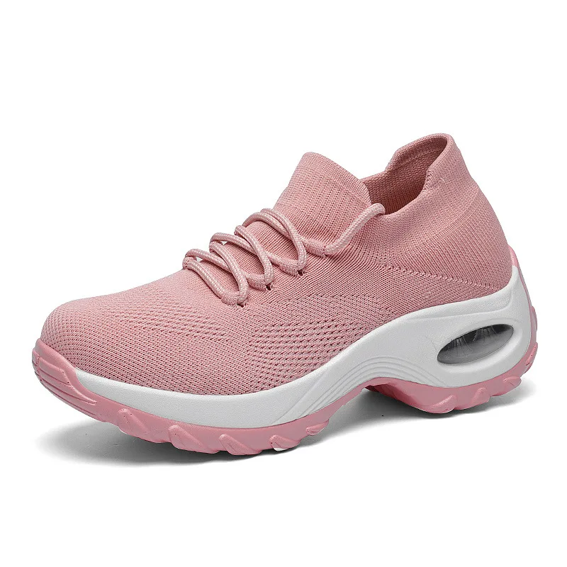 

hot sale PU rubber soles running walking breathable super women men couple sport shoes, Customized