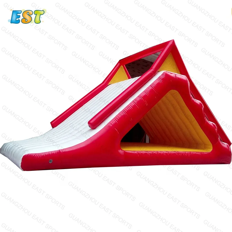 

Lake Inflatable Water Slide Factory Inflatable Floating Water Slide For Water Park, Blue, yellow, green white,