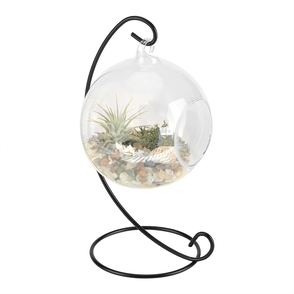 

Customize Gold Geometric Terrarium Hanging Glass Planter, Customized