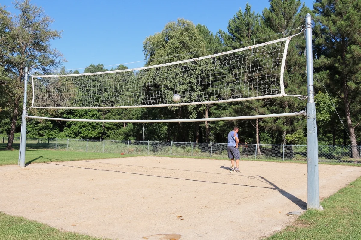 how tall is a volleyball net
