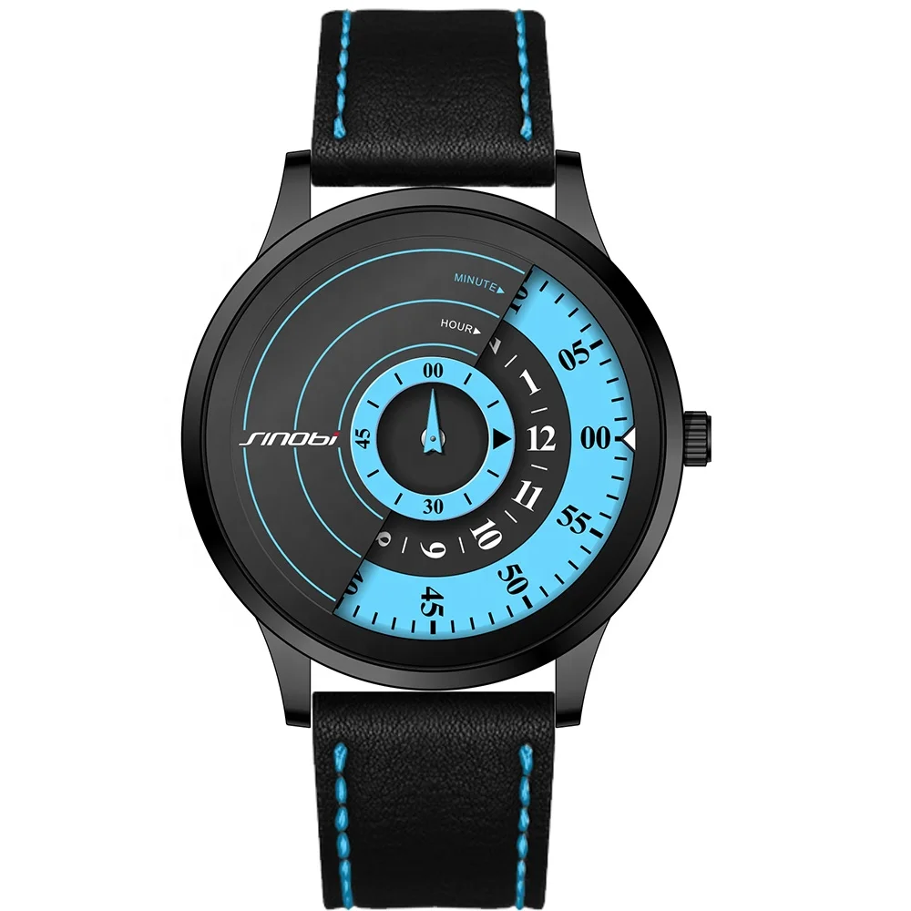 

Sinobi Men Watch Latest Fashion Concept Quartz Watch Mens Wristwatch Unique Creative Original Design Relogio Masculino S9845G