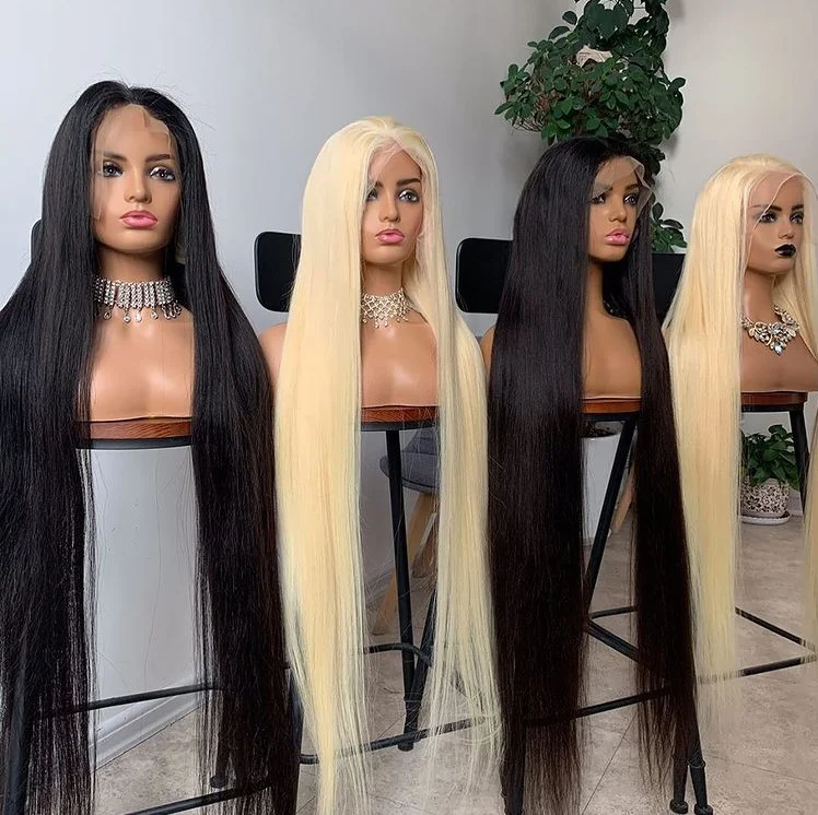 

Brazilian staight hair Wig Glueless Pre Plucked Lace front Wigs Sunlight Remy Human Hair Wigs For Black Women