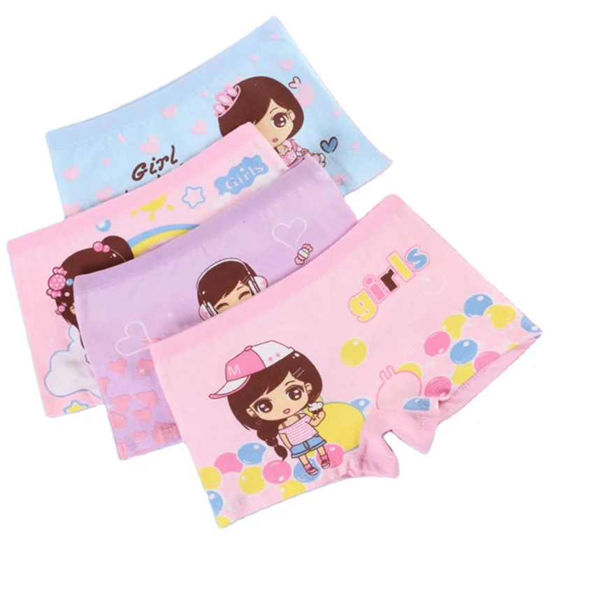 

2-12 Years Old Cartoon Children Panties Briefs kids underwear in packs cotton girl underwear kids, Mix