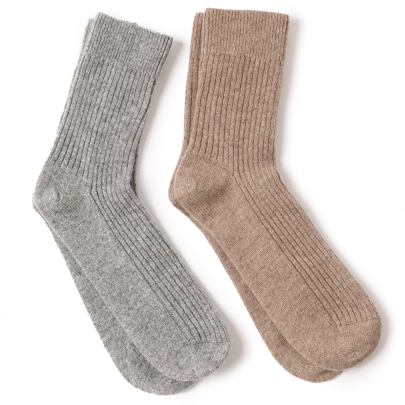 

Factory Supply Winter Thick 100% Cashmere Socks Cashmere Bed Socks, 2color