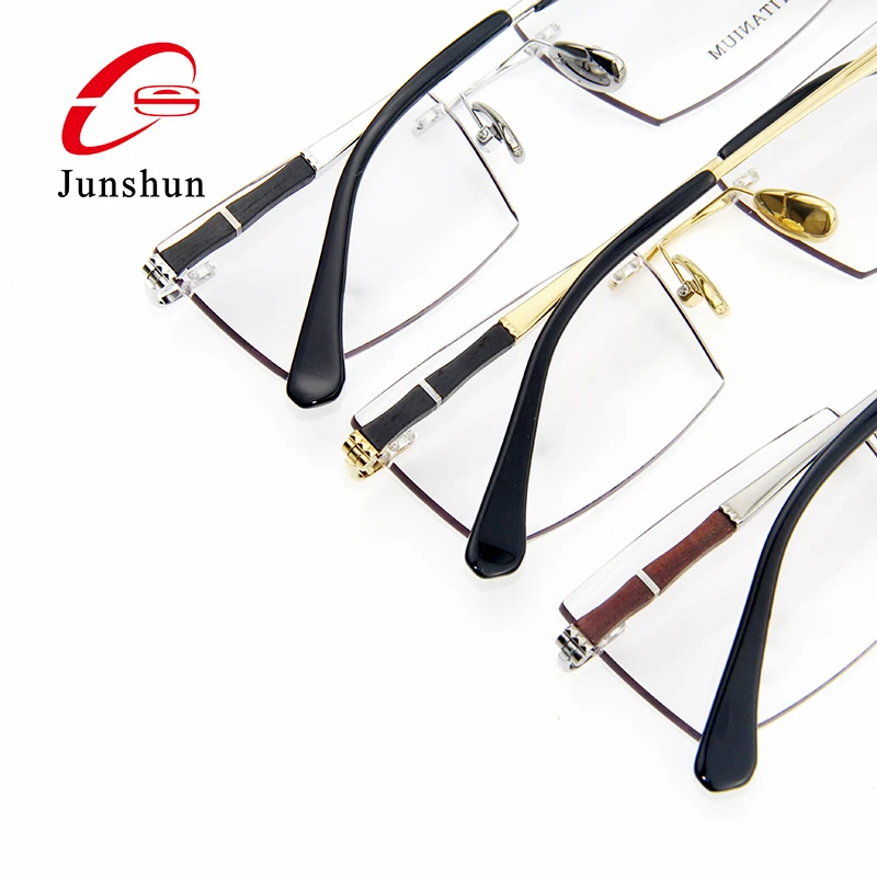 

Natural Wood titanium frame 2021 Luxury high quality Men business style young and fashion eyewear optical eyeglasses frame