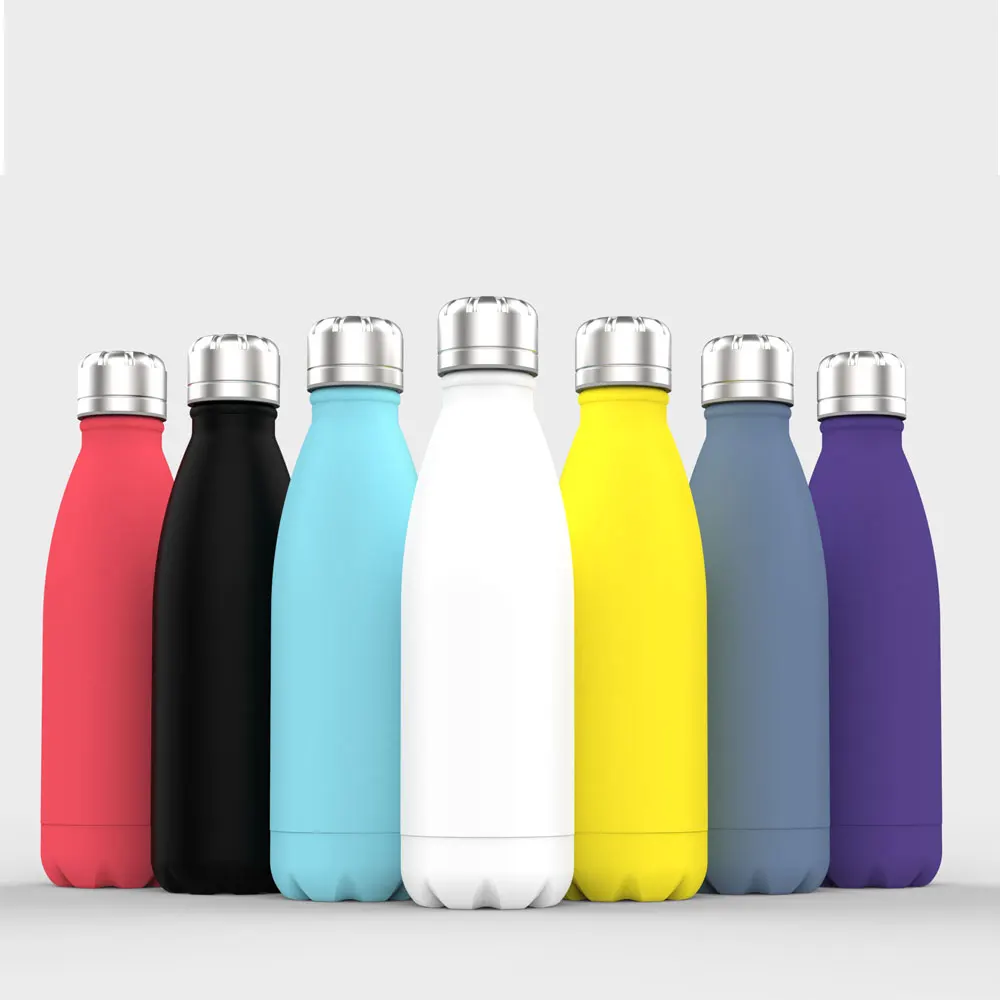 

500ml Stainless Steel Cola Shape Bottle Double Wall Vacuum Insulated Water Bottle, Customized color acceptable