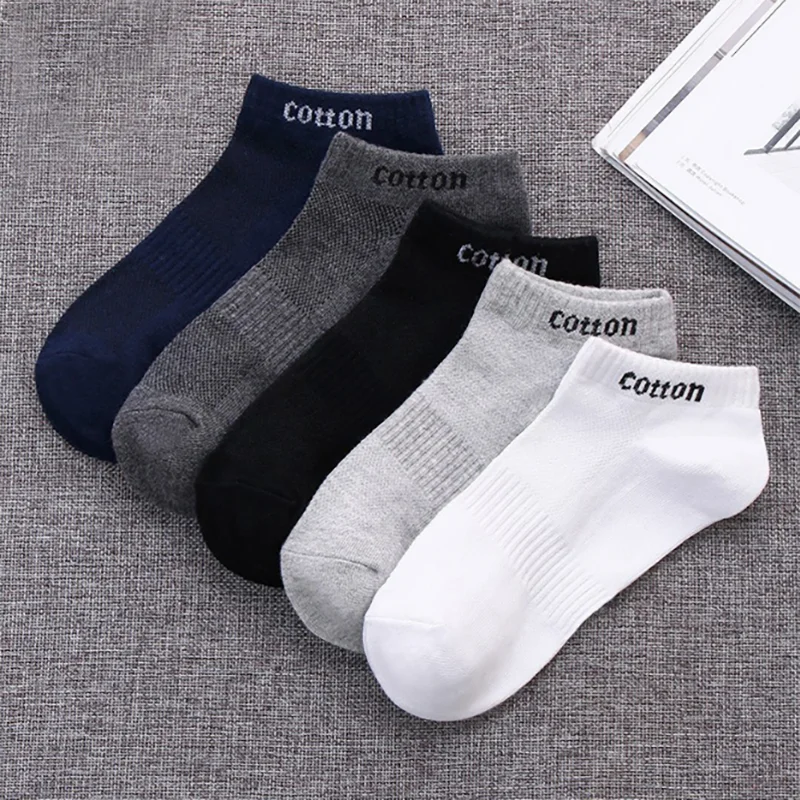 

Cotton men ankle socks plain casual socks