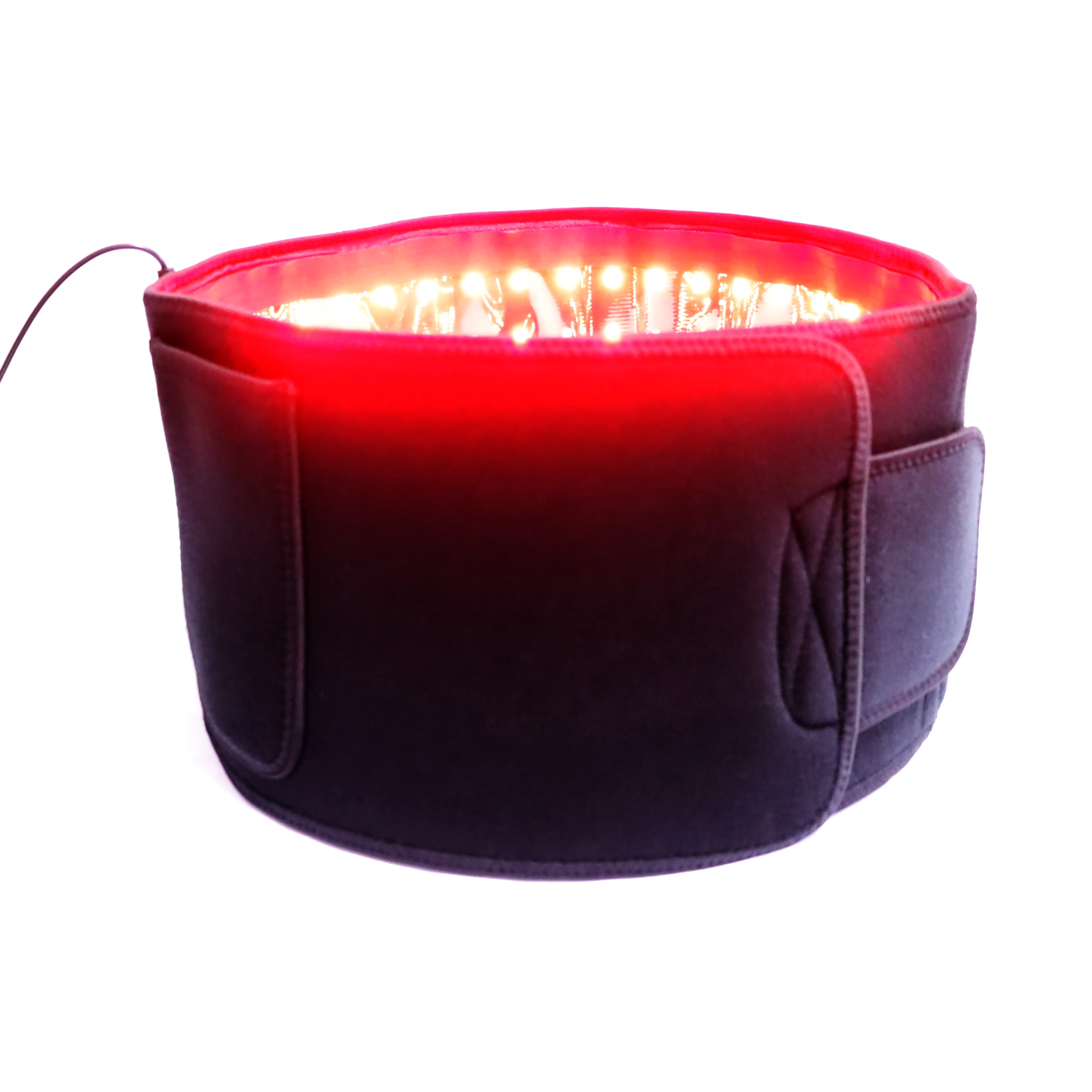 

LED red light infrared therapy wrap belt that can relieve waist pain, Black