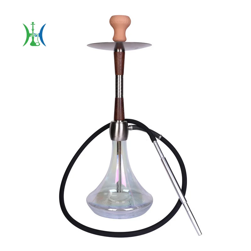 

Shisha Arabic Hookah Suit Set Pot Accessories Stainless Steel Wood Portable Pipe Large Chicha Base Glass Smoking Bar Party