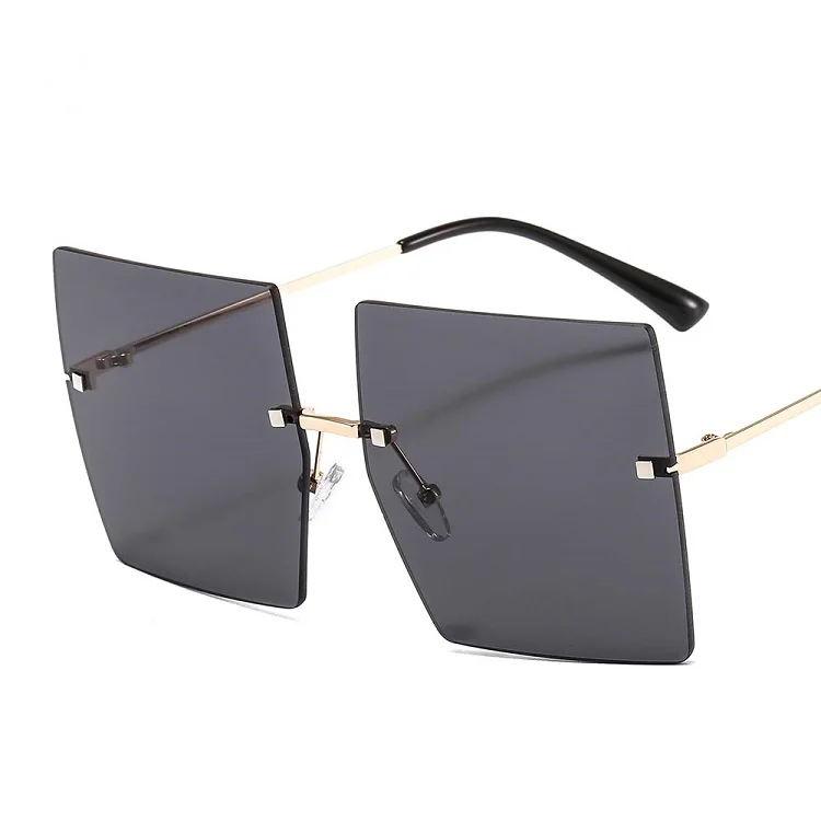 

Luxury Trendy Square Sunglasses Frameless Women Fall Sunglasses 2021