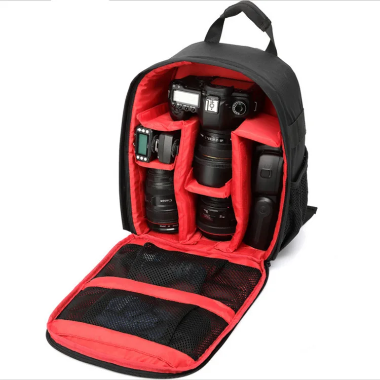 

Profession Custom Video Photography DSLR Camera Bag Backpack Waterproof For Sony Canon Nikon Lens, Purple,green,orange,red,gray