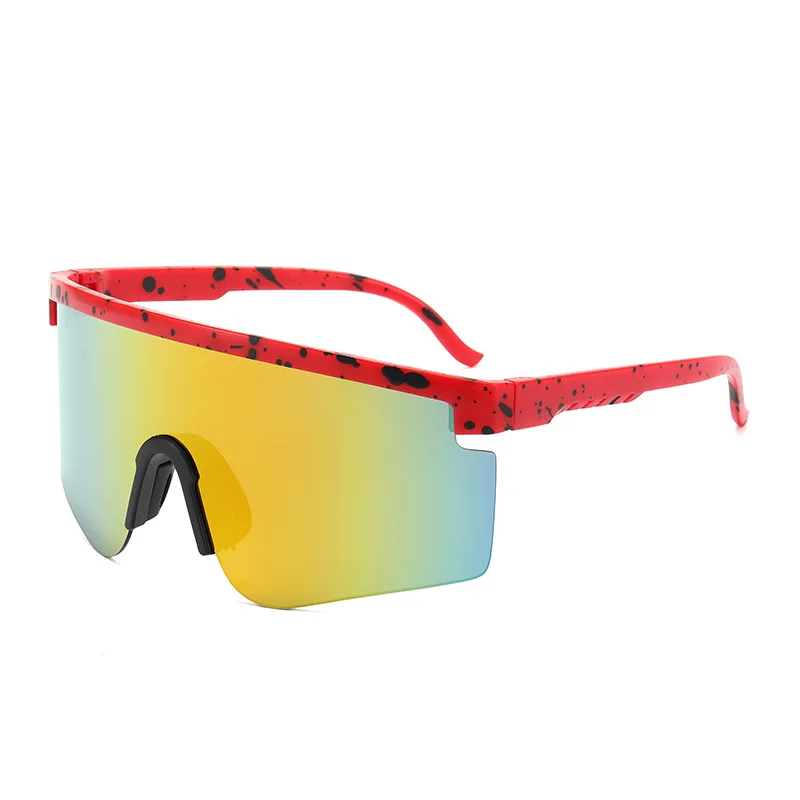 

2021 New Oversized Sports Sunglasses Outdoor Sport Cycling Sun Glasses for Men Women, Picture shows