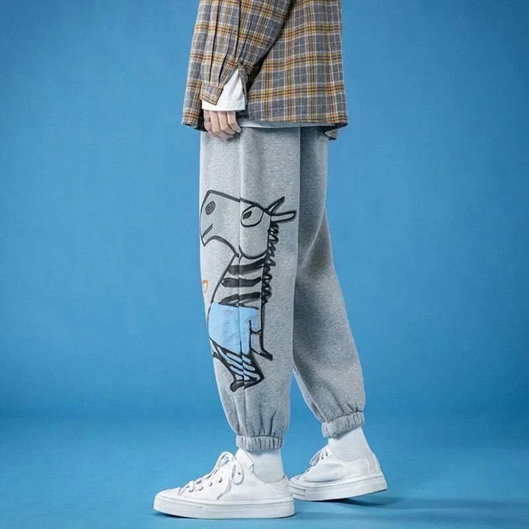 

Autumn and winter men's print all-match loose-fitting casual hip-hop pants