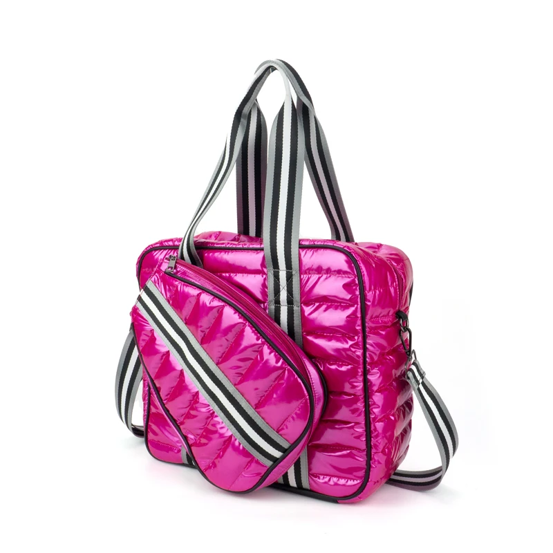 

New Arrive Hot Selling Paddle Puffer Women's Tote Bags Men Gym Sport Tennis Bag Custom Pickle ball Bag