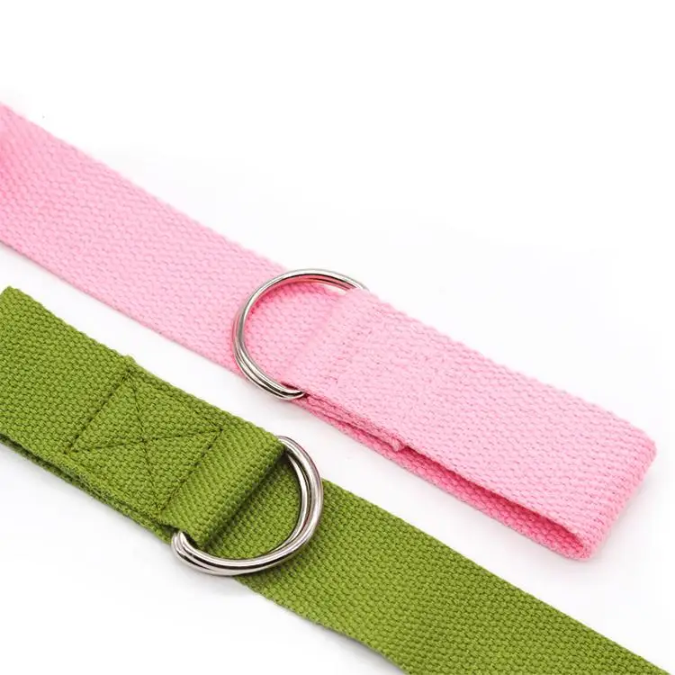 

Stock cheap yoga belt strap material figure waist leg fitness exercise, Stock color or customized