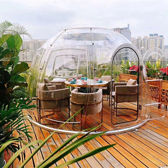 3m/5m 现代模块化 glamping 胶囊盒酒店帐篷咖啡店 - buy pc 透明圆顶