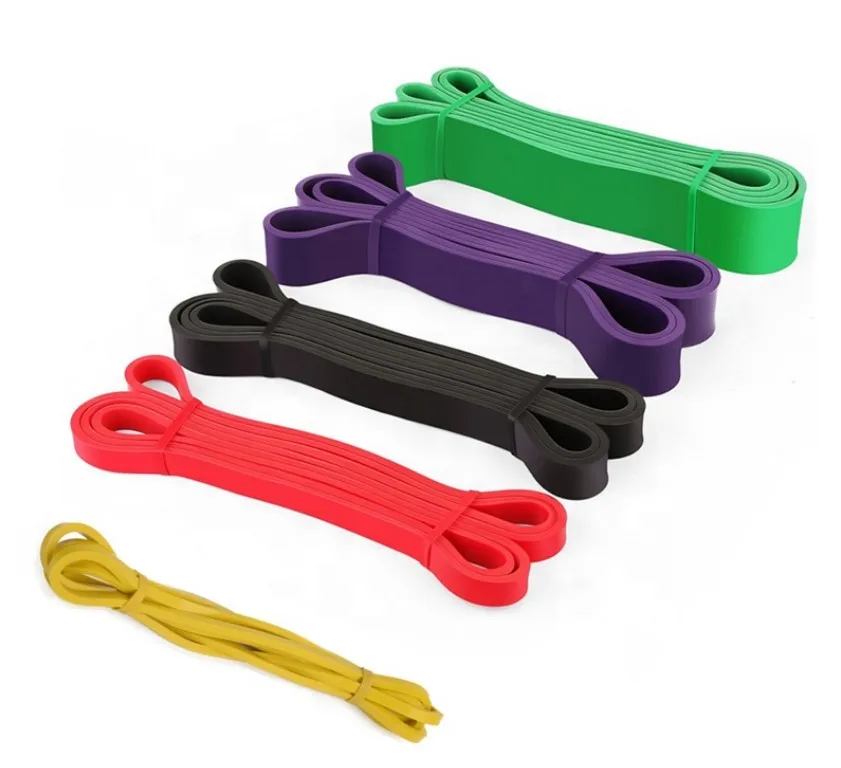 

Workout Pull Up Assist Exercise Fitness Elastic Band Gym Latex Rubber 5 Pcs Resistance Bands Set