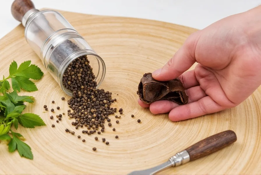 Comparison between coarse and fine pepper