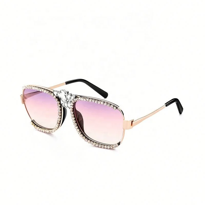 

JHCENTURY Luxury Diamond Men's and Women's Sunglasses Classic Rhinestone Metal Sunglasses in Stock, Colors