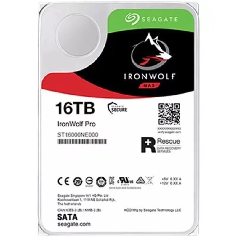 

Wholesale original new seagate internal hard drive Enterprise capacity 16TB 3.5inch ST16000NE000 Iron-Wolf Pro NAS CMR