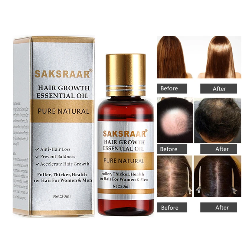 

Hair Care Essential Oils Essence Original Authentic 100% Hair Loss Liquid Health Care Beauty Dense Hair Growth Serum