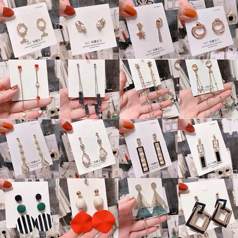 

2021 New Brincos Jewelry wholesale cheap for women Bohemian and girls long Fashion Earrings for teens Tassel