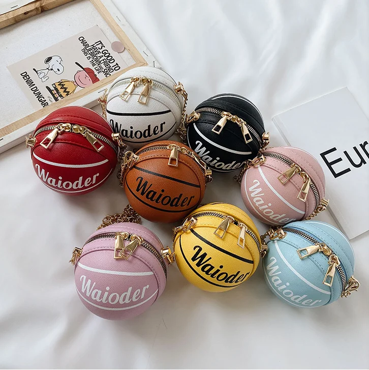 

kids girls' messenger bag parent-child diagonal straddle bag 2020 basketball handbags, 8 colors