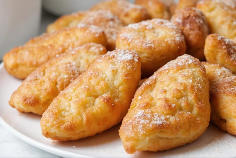Plated Sopapillas Ready to Serve