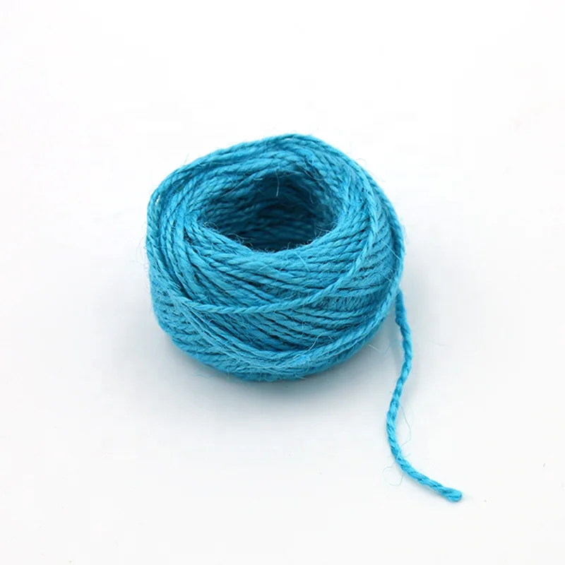 
Wholesale colored DIY craft twisted macrame cotton twine cotton string / colored jute yarn 