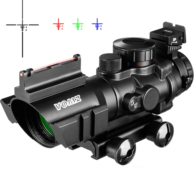

4x32 Acog Riflescope 20mm Dovetail Reflex Optics Scope Tactical Sight For Hunting Gun Rifle Airsoft Sniper Magnifier