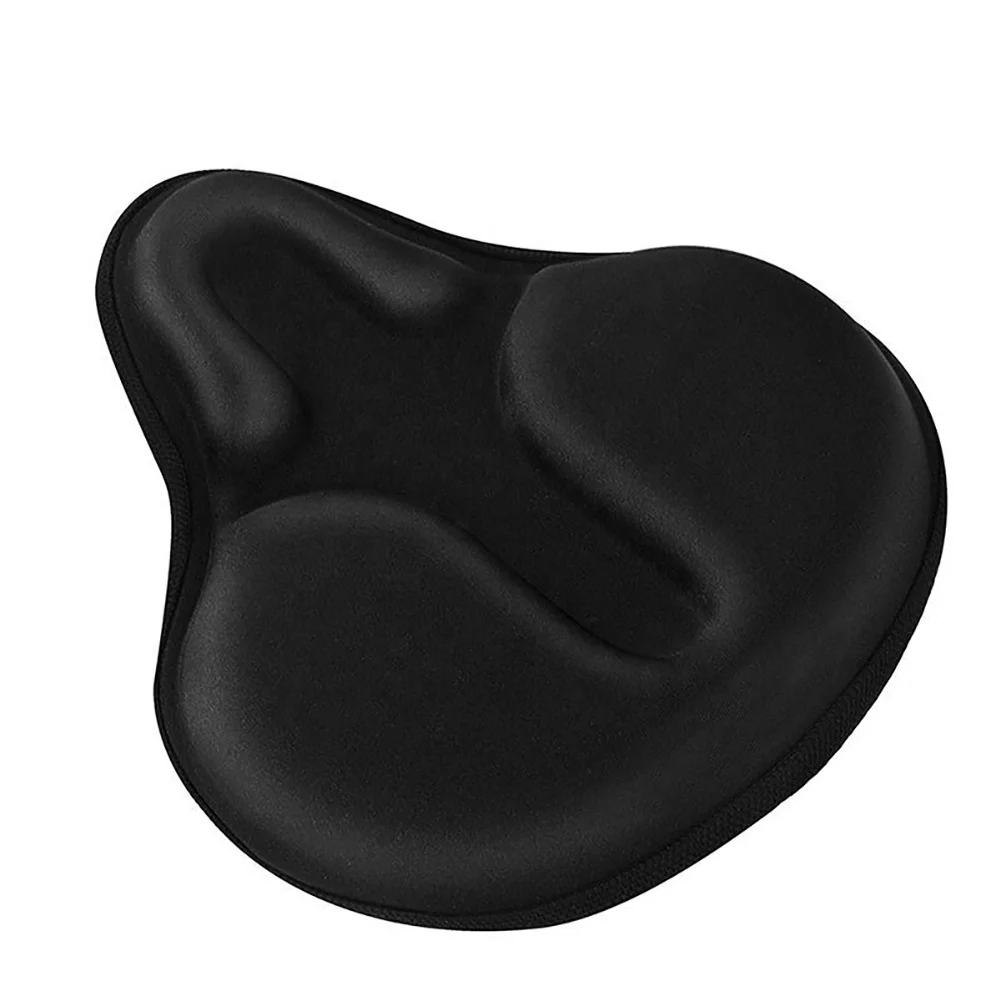 

TY Mountain Road Bike Soft Silicone Bicycle Saddle Cushion Cover Cycling Seat Comfortable Foam Seat Bike Pad Cushion, Black